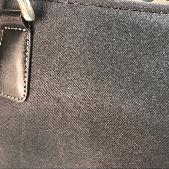 Diane Von Furstenberg Black Micro Suede Travel Carry-On Bag - Picture 10 of 16